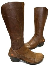 Ladies The ART Company Oteiza 623 Brown Mid Heel Knee Boots Size UK 8 (eur42)