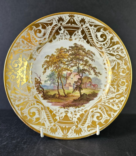 Antique derby plate near - antique,