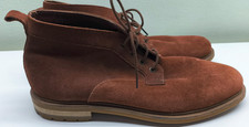 Clarks Cushion Plus brown leather & suede desert boots size 11 NEW