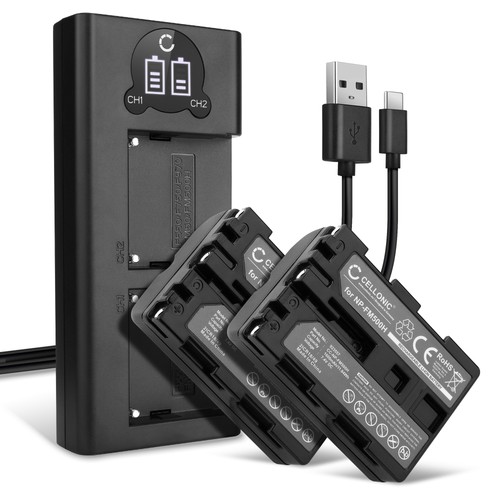 Fm500h battery dual - np-fm500h,