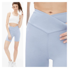 NWT Aeropostale Flex Crossover High-Rise Bike Shorts 7.5” inseam Size Large