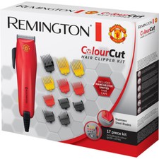 Remington Colour Cut Hair Clippers 9 Variable Trimming Combs Corded