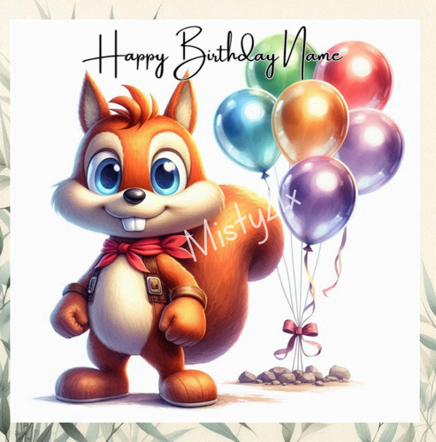 Personalised conker greeting - personalised,