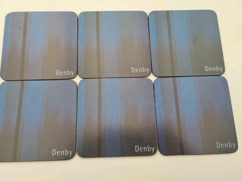 Denby set blue coasters - blue,
