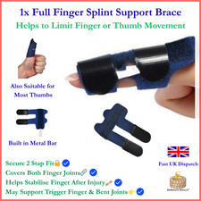 Pain Relief Trigger Finger Fixing Splint Straightener Brace Corrector Support UK