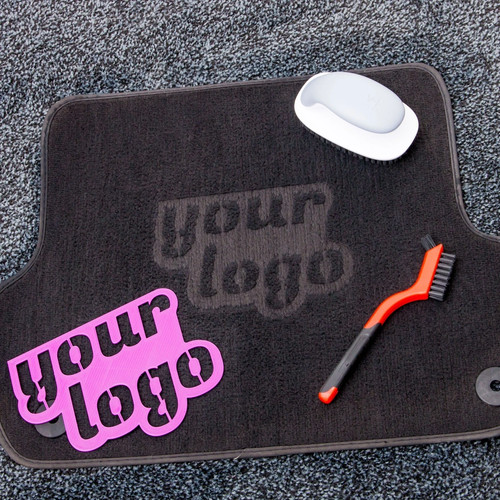Custom car carpet - carpet, logo