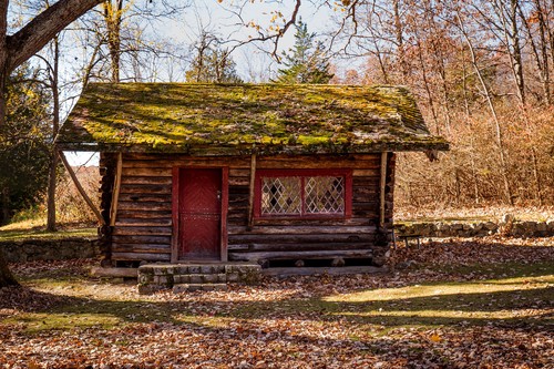 Log cabin ringwood state park - cabin,
