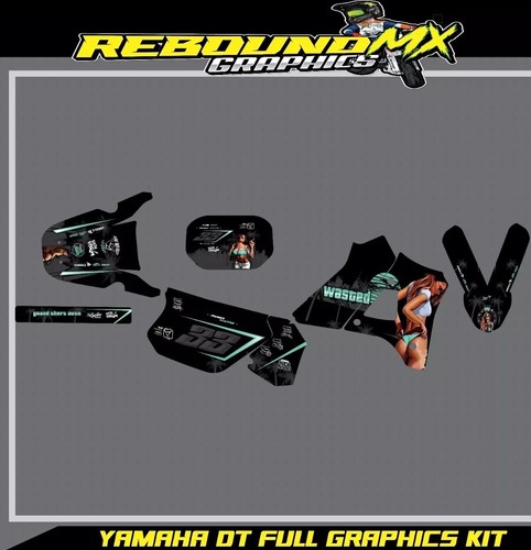 Yamaha dtr125 stickers - stickers, dtr