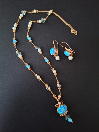 Vintage artisan 14k rose - rose, gold
