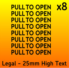 8 X PULL TO OPEN COACH BUS