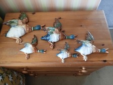 Beswick Flying Ducks / Mallards. Set Of 5.  596-0/1/2/3/4. All in good condition