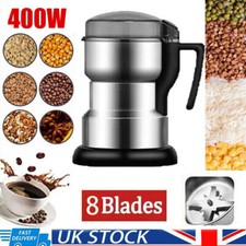 8 Blades Electric Herb Grain Mill Grinder 400W Wheat Machine High Speed 35000rpm
