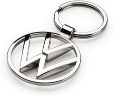 Volkswagen 000087010BN VW Metal Keyring Pendant, Silver