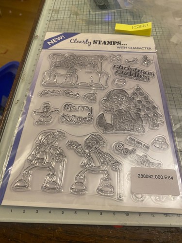 Clearly stamps with - , character