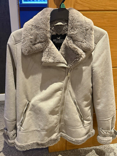 Hollister biker jacket faux - jacket,