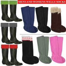 Mens Womens Fleece Wellie