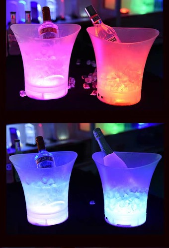 Led ice bucket cooler - bucket,