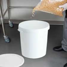 25L White Storage Bucket with