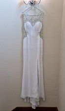 White Illusion Wedding Dress