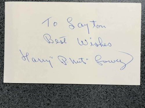Harry lowrey signed - harry, x