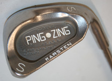 Ping Zing sand wedge with Ping JZ stiff steel shaft - white dot lie