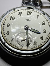 British Made Smiths Empire Working Pocket Watch And Chain