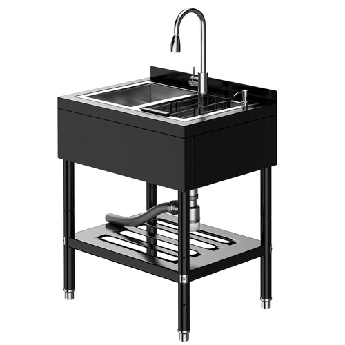 Stainless steel utility sink - steel,