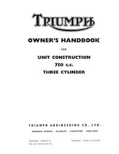 Triumph Owners Manual Book