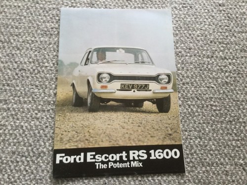 Ford escort rs1600 orig 1970 - escort,