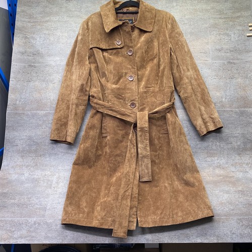 Suede trench coat - suede,