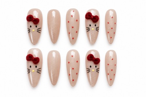 Cute cat bow - cute,