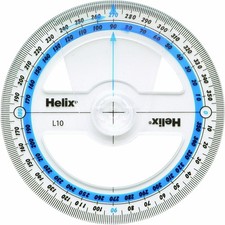 Helix 10cm protractor 360 - protractor,