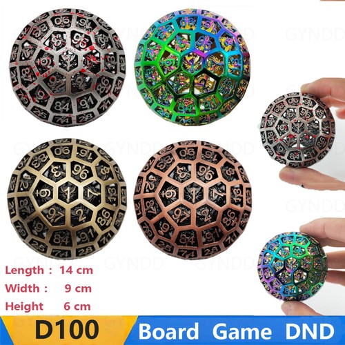 D100 dice metal dragon - d100,