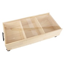 Wooden Storage Toy Box Open 3