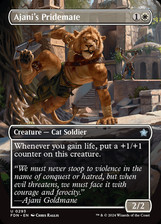 MTG Ajani's Pridemate (Borderless) [Foundations] Near Mint