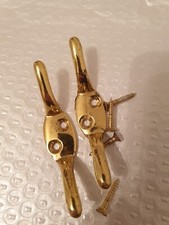2 X Vintage Style Small Brass