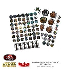 JUDGE DREDD RPG TOKEN SET  -