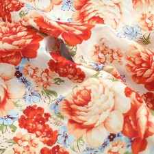 2m Cabbage Roses and Flowers 100% cotton fabric sold by the meter 63" width SALE