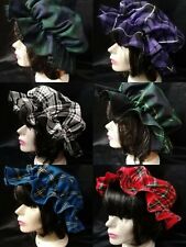 Tartan Mop Mob Cap Hat