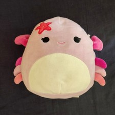 Squishmallows plush Cailey The Pink Crab 7” Wide sea life animal 