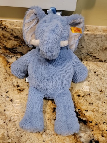 Steiff plush blue elephant - steiff,