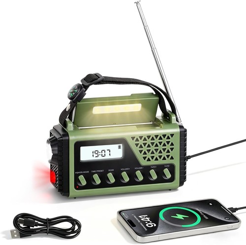 Wind solar emergency radio - wind, up