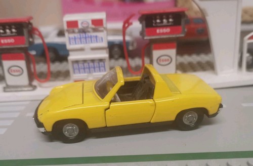 Dinky toys porsche 914 yellow - dinky,