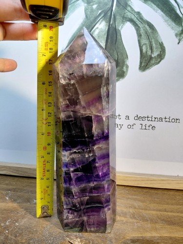 1260g rainbow fluorite layers