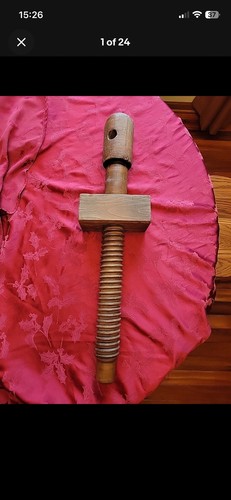 Primitive antique wooden - antique, screw