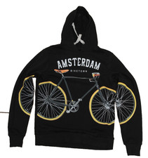 Fox Originals Hoodie/Sweatshirt Amsterdam Biketown Bicycle Unisex/Men's Blk Lg