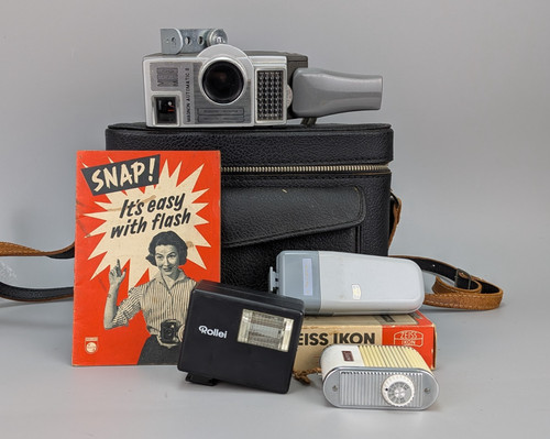 Vintage 8mm film camera kit - film,