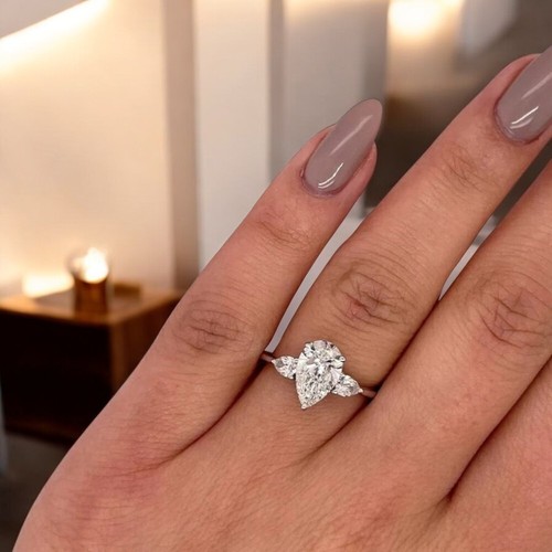 Engagement carat pear cut - engagement,