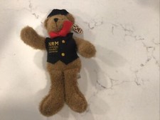 Fuzzy National Railway Museum Bear Pawprints With Tag