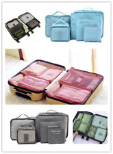 6 Pieces Organiser SetLuggage Suitcase Storage Bags Packing Travel Cubes Holiday
